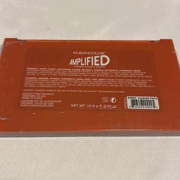 Kleancolor Orange Case 18-Color Eyeshadow Palette Versatile manufacturer seated - Picture 6 of 8